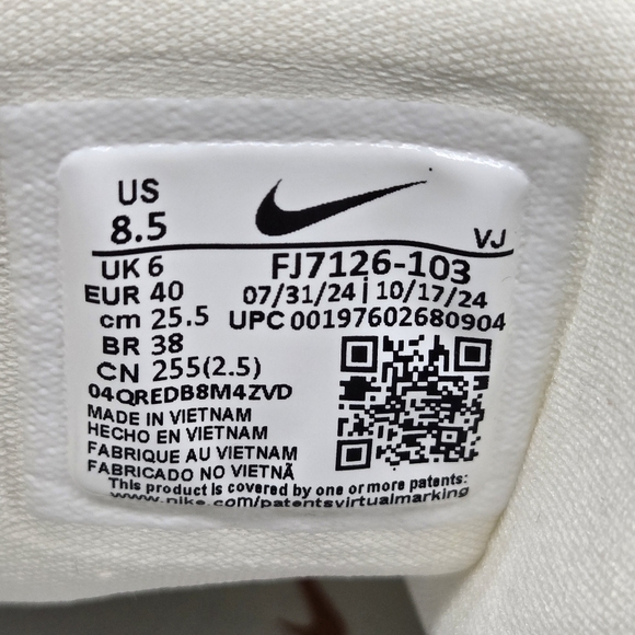 New Nike Free Metcon 6 Women's Sail White Monarch Workout Shoes Size 8.5 - Picture 8 of 8